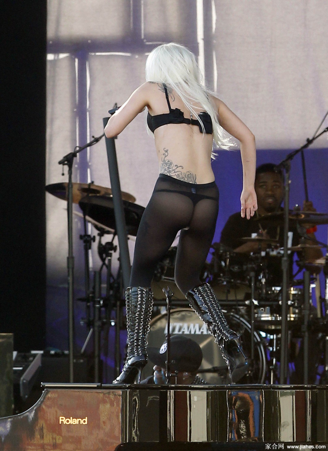 [CELEBRITY HOSIERY]Lady Gaga in nylon stockings,pantyhose,tights 9[2]