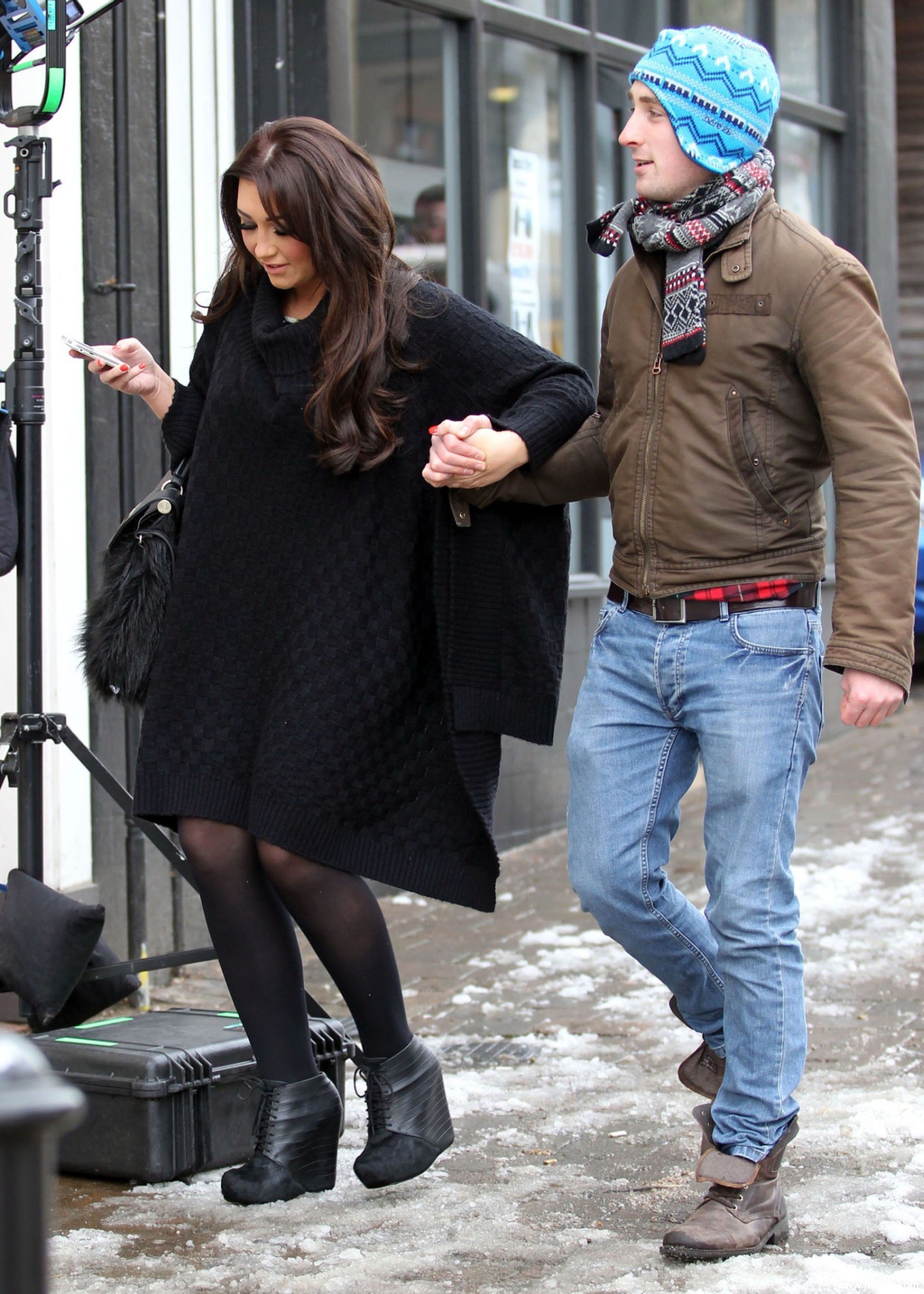 [CELEBRITY HOSIERY]Lauren Goodger in nylon stockings,pantyhose,tights 3[8]