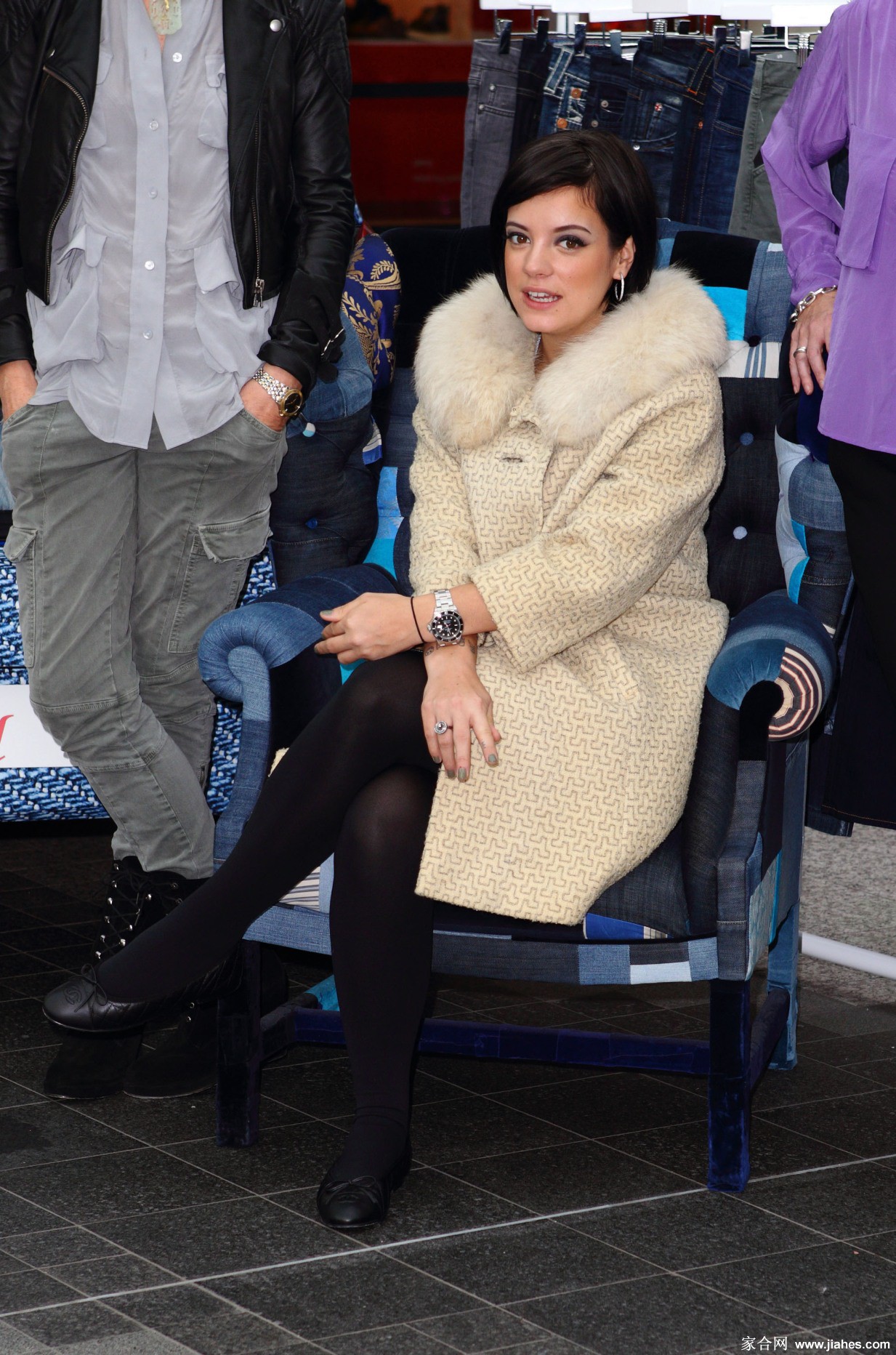 [CELEBRITY HOSIERY]Lily Allen in nylon stockings,pantyhose,tights 12[9]