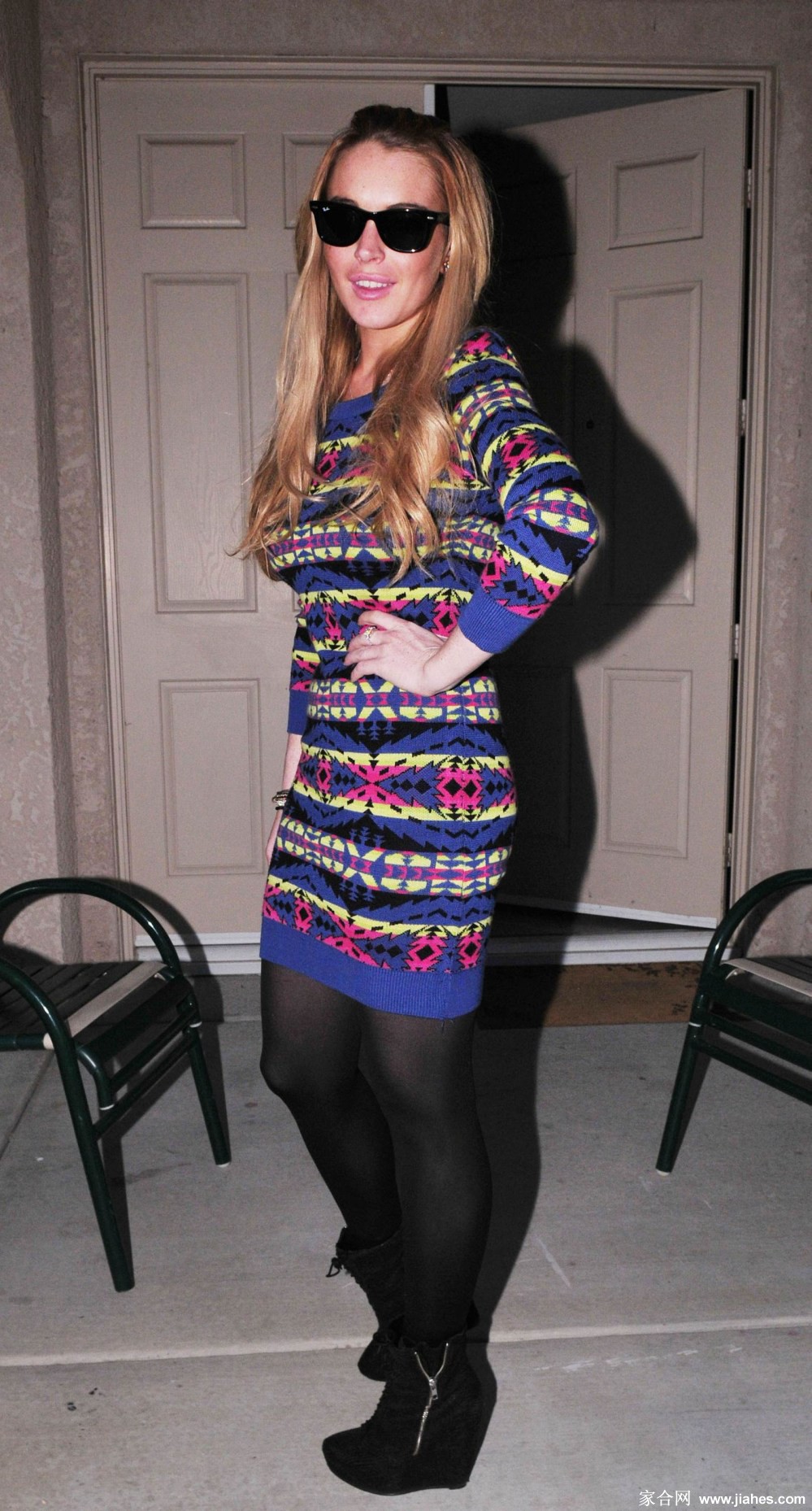 [CELEBRITY HOSIERY]Lindsay Lohan in nylon stockings,pantyhose,tights 23[7]