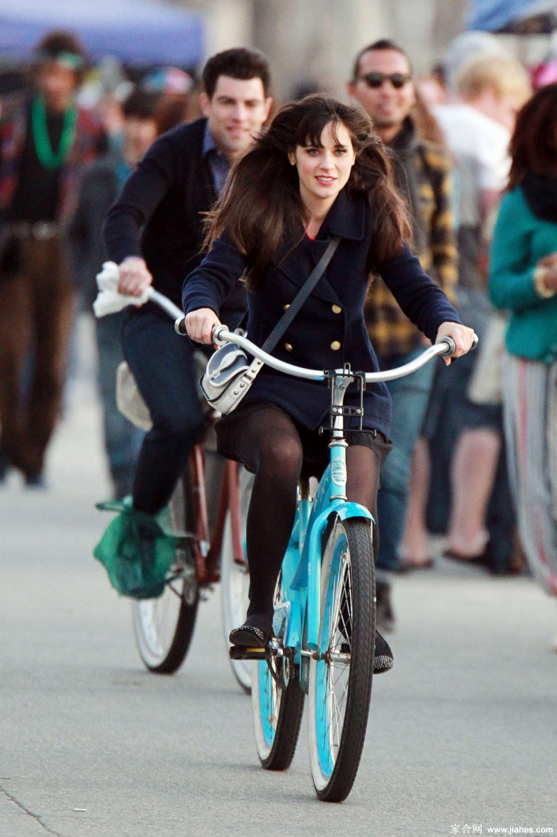 [CELEBRITY PANTYHOSE]Zooey Deschanel in nylon stockings,pantyhose,tights 23[9]