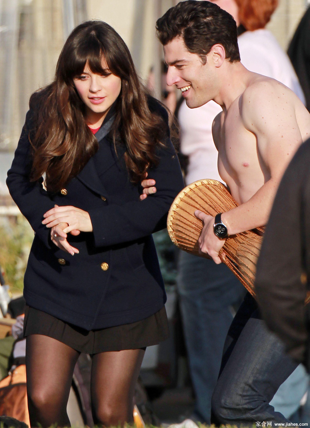 [CELEBRITY NYLON]Zooey Deschanel in nylon stockings,pantyhose,tights 25[5]