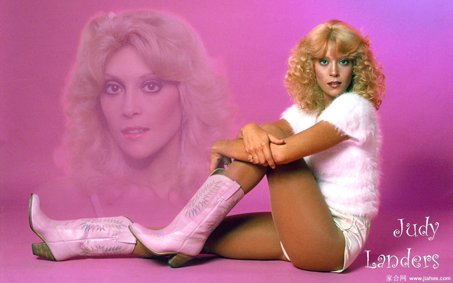 [CELEBRITY PANTYHOSE]Judy Landers in nylon stockings,pantyhose,tights[8]