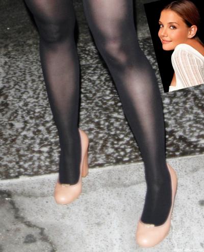 [CELEBRITY PANTYHOSE]Katie Holmes in nylon stockings,pantyhose,tights 4