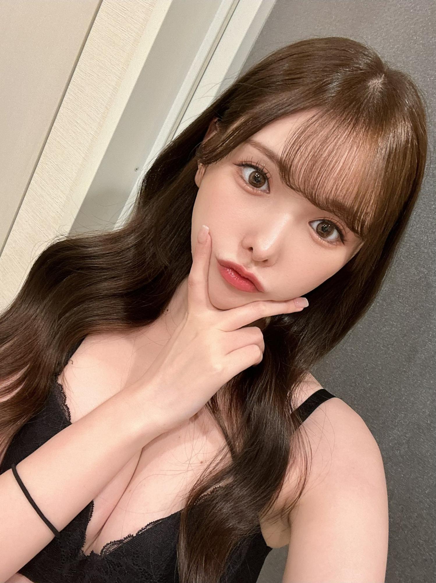 新有菜黑色蕾丝性感内衣[10]