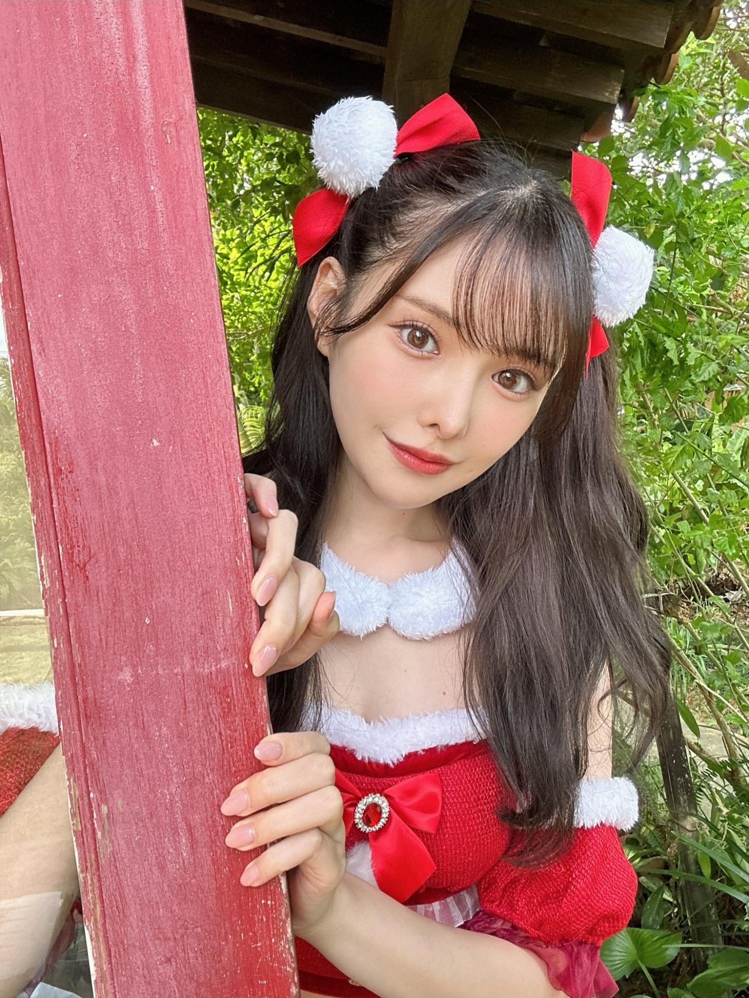 新有菜可爱cosplay拍片现场照[5]