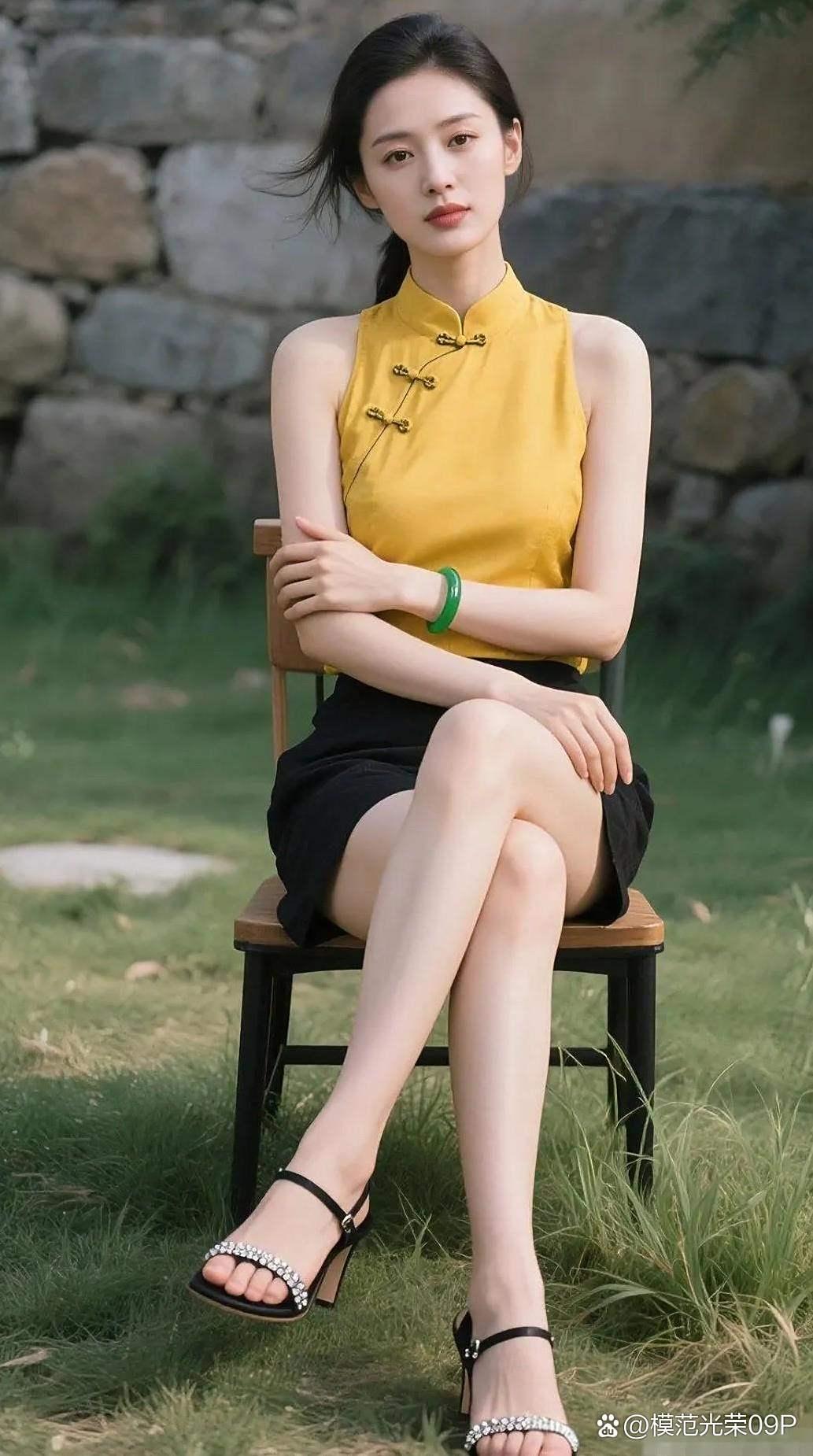 胡连馨白色短袜各色美腿写真[8]